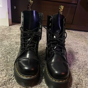 Black Platform Doc Martens